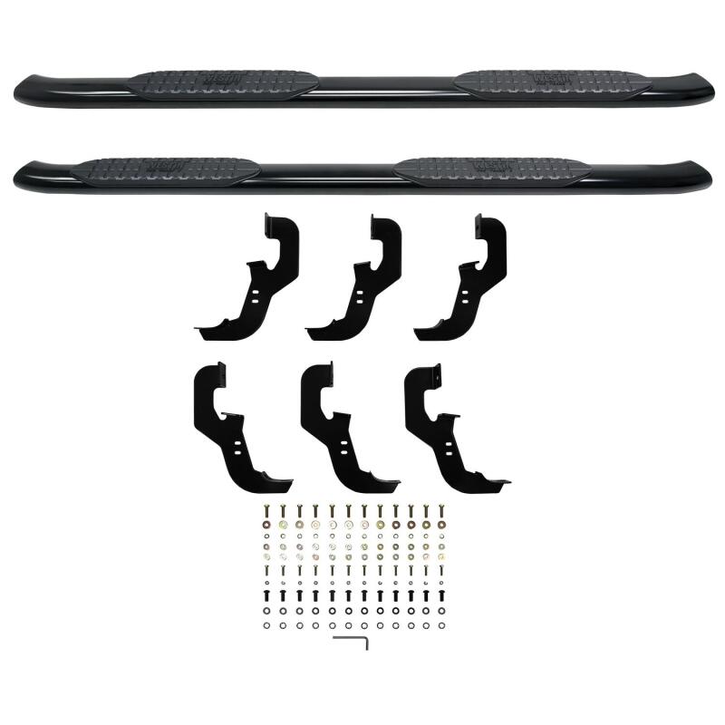 Westin 2019 Chevrolet Silverado/Sierra 1500 Crew Cab Non LD PRO TRAXX 5 Oval Nerf Step Bars - Black